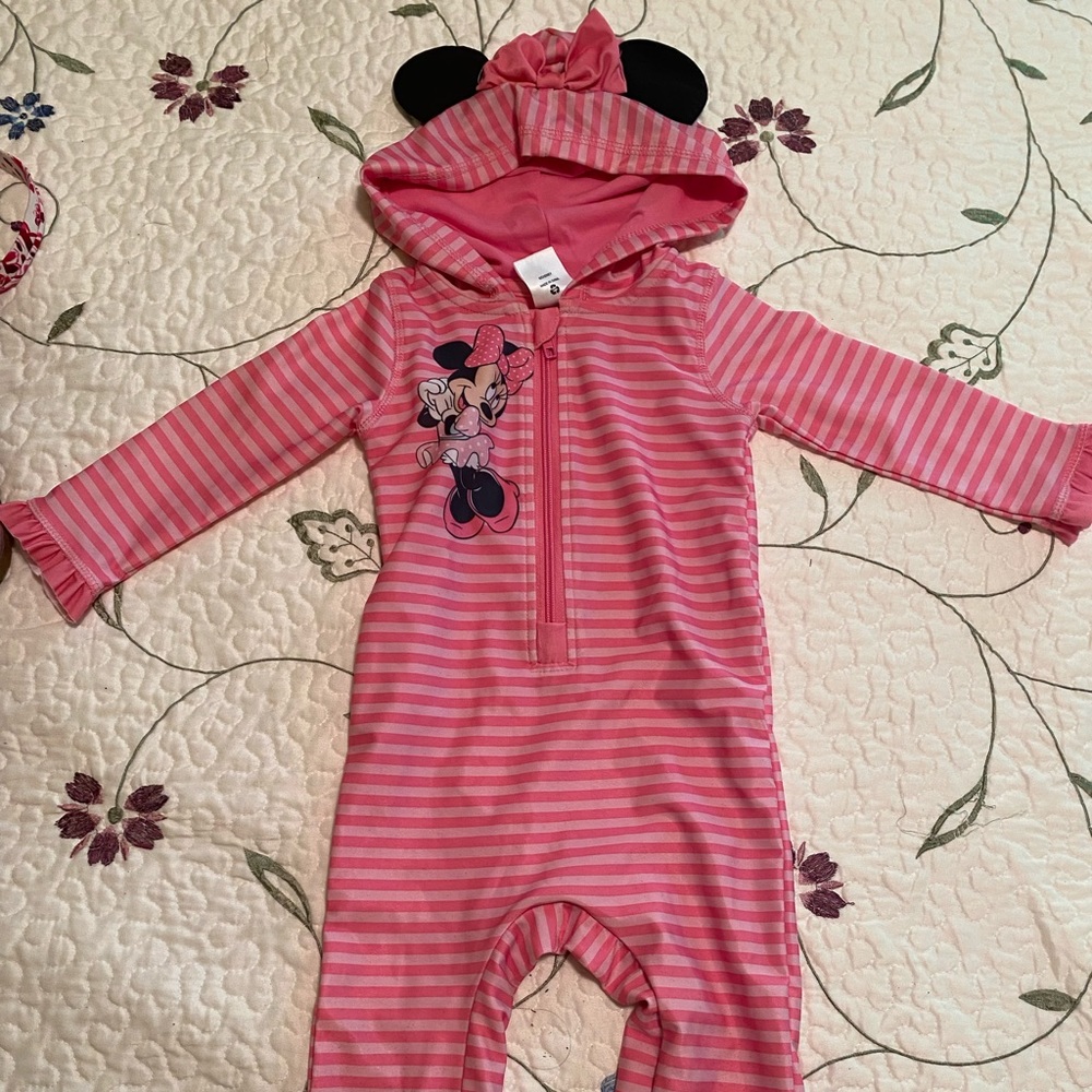 Full body Minnie Mouse rashguard